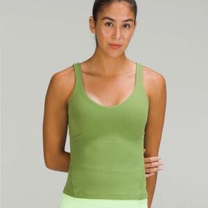 Lululemon Align Waist-Length Tank Top in Green Foliage Size 6